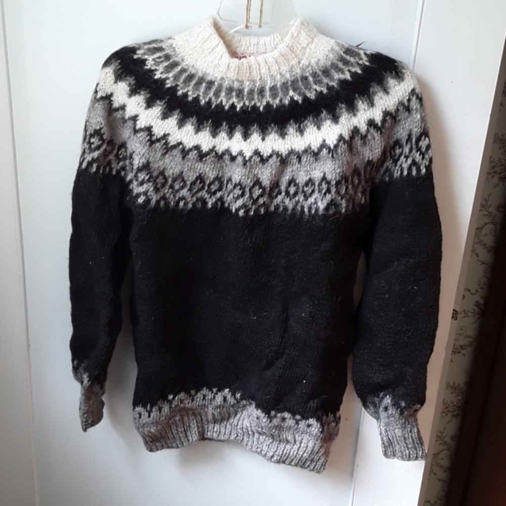 Alpaca wool knit sweater